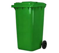 Vyntyra Contenitore for rifiuti da esterno, resistente agli agenti atmosferici, for uso interno/esterno for paesaggisti/edilizia/ristoranti/retro casa/uffici/magazzini(Green,120L)