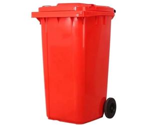 Vyntyra Contenitore for rifiuti da esterno, resistente agli agenti atmosferici, for uso interno/esterno for paesaggisti/edilizia/ristoranti/retro casa/uffici/magazzini(Red,240L)