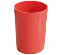 Vyntyra Pattumiera da ufficio rotonda, aperta senza coperchio, impilabile, in plastica, resistente agli agenti atmosferici(Red,Large)