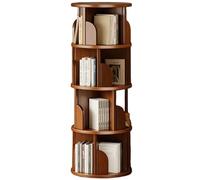 Vyntyra Torre for scaffali girevole,libreria girevole,scaffale for libri girevole a 360°,scaffali girevoli stretti(Walnut color,5)
