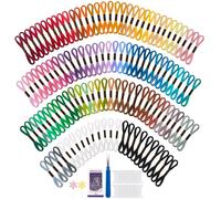 VynyQoo 120Pezzi Filo Da Ricamo Kit, 102 Colori 8 m (6 Fili), Ricamo Punto Croce, Fili Punto Croce Per Braccialetti Dell'Amicizia, Progetti Di Fai-Da-Te E Cucito, Ideale Per Adulti E Principianti