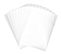 VYNZOR 10 Bustine Trasparenti A4 con Apertura Laterale, Portadocumenti in Plastica Trasparente per Ufficio e Scuola, Perfette per Relazioni, Curriculum, Contratti e Tesi, Riutilizzabili e Durevoli