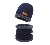 VYNZOR Cappello e Scaldacollo, Set Invernale Berretto e Sciarpa con Interno in Pile, Caldo e Morbido Set, Perfetto per Autunno e Inverno, Un' Idea Regalo per Natale