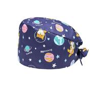 VYNZOR Cuffietta Chirurgica Donna con Stampa Gatti - Cappello Chirurgico in Cotone Regolabile, Cuffia Medico Infermiere con Fascia Assorbente, Cappello Sala Operatoria Unisex