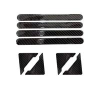VYNZOR Paracolpi Portiere Auto e Protezione Portiere Auto, Set da 8 Pezzi in Fibra di Carbonio con Effetto Tridimensionale, Adesivo Antigraffio Universale per Veicoli con Protezione Angoli Porta