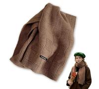 VYNZOR Sciarpa Donna Invernale in Cashmere Oversize, Scialle Pashmina Elegante Marrone Cioccolato, Sciarpa Lunga e Spessa per Regalo di Natale, Morbida, Elasticizzata e adatta a Ogni Occasione