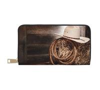 VYONNE American West Rodeo Hat lungo in finta pelle pochette chic elegante portafoglio da donna per donne moderne grande capacità porta carte e tasche organizer borsa durevole borsa per i viaggi di