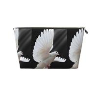 Vyonne Flying Dove - Beauty case da viaggio in pelle, resistente, per trucchi e articoli da toeletta, Oro, Taglia unica