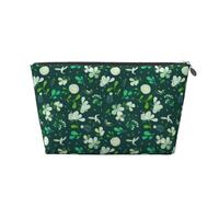 Vyonne Grass and Dove - Trousse da viaggio in pelle, resistente, per cosmetici e articoli da toeletta, Argento, Taglia unica