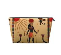 Vyonne Sun Old Egyptian Timeless Grace - Beauty case da viaggio in pelle resistente per trucchi e articoli da toeletta, Argento, Taglia unica