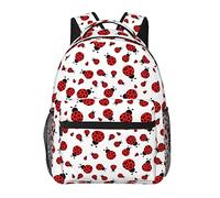 VYONNE Zaino scolastico a forma di coccinella zaino casual borse da scuola per ragazze ragazzi bookbag leggero zaino da viaggio borsa da lavoro per uomo donna zaino casual borse da picnic, Nero ,