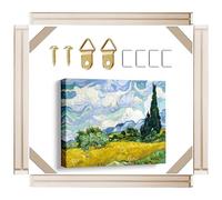 VYPEROCK Kit con telaio in tela da 122 x 122 cm, disponibile in 25+ misure in legno per casa e ufficio, galleria artistica da parete, per pittura a olio, poster, immagini e pittura con i numeri