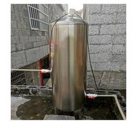 Vyrata Serbatoi a Pressione d Acqua Serbatoio di Pressione Automatico for Acqua di pozzo in Acciaio Inossidabile, con Porta di Pulizia, Serbatoi pressurizzati(A,19.7x45.3in/50x115cm(200L/52.8Gal))