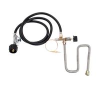 VYUHAksZ Kit Sistema valvola di Controllo del Gas for braciere a propano Valvola di Regolazione con Tubo termocoppia Universale M8 da 600 mm
