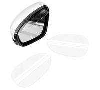 VYWPTOWSX 2 Paia Auto Specchietto Retrovisore Parapioggia per Renault Captur I II, Sopracciglio Specchio Laterale Antipioggia Accessori Auto,Transparent