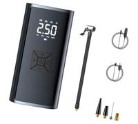 VYWPTOWSX Compressore Aria Portatile per BMW X1 X3 X5 X6 X7 E30 E90 M3 E84 E83 F25 E91 E60 F15 F16 E70, Gonfiatore Gomme Elettrico Pompa Senza Fili AutoSpegnimento Torcia LED Accessori Auto,Black