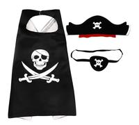 VyxStelyndric Costume da Pirata per Bambini Set 3 Pezzi Capitano Halloween