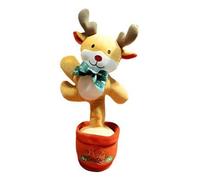 Vyzio Giocattolo natalizio danzante Dancetko - Pupazzo musicale a forma di biscotto, canta e balla con canzoni di Natale, perfetto per bambini e decorazioni | DANCETKO (Rudolf)