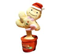 Vyzio Giocattolo natalizio danzante Dancetko - Pupazzo musicale a forma di biscotto, canta e balla con canzoni di Natale, perfetto per bambini e decorazioni | DANCETKO (Cookie)