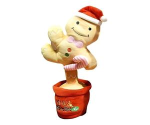 Vyzio Giocattolo natalizio danzante Dancetko - Pupazzo musicale a forma di biscotto, canta e balla con canzoni di Natale, perfetto per bambini e decorazioni | DANCETKO (Cookie)