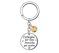 VZIUYTRE Portachiavi idee regalo collega Portachiave regalo collega donna uomo colleghe amicizia Porta chiavi regalo per colleghi che va via grazie pensione regali per colleghe amica maestra (1)