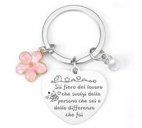 VZIUYTRE Portachiavi regalo migliore amica regalo amica compleanno idee regalo per amica portachiavi cuore amicizia donna compleanno laurea amica speciale regalo sorella teenager (4)