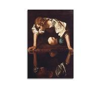 VZRSQZK Caravaggio's Narciso Poster decorativo dipinto su tela poster da parete e immagine artistica stampa moderna camera da letto famiglia poster decorativo 30 x 45 cm