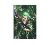 VZRSQZK Poster da Parete su Tela, Motivo: Anime Giapponese, One Piece, Sauron - Stampa Artistica Moderna Decorativa per Camera da Letto, 40 x 60 cm