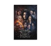 VZRSQZK Poster decorativo da parete su tela, motivo: Il Trono di Spade, poster decorativo da parete e stampa artistica moderna per la camera da letto della famiglia (30 x 45 cm)