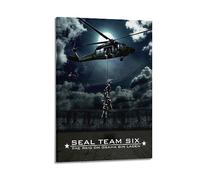 VZRSQZK Poster decorativo da parete su tela, motivo: Seal Team Six - The Raid on Osama Bin Laden, poster decorativo moderno per camera da letto, 20 x 30 cm