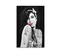 VZRSQZK Poster decorativo su tela con cantante Amy Winehouse, poster decorativo da parete e stampa artistica moderna per la camera da letto della famiglia (20 x 30 cm)