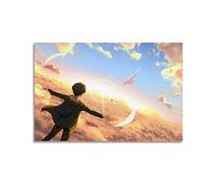 VZRSQZK Poster decorativo su tela, motivo: Attack on Titan di anime, poster decorativo da parete e stampa artistica moderna per la camera da letto della famiglia (30 x 45 cm)