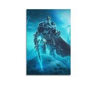 VZRSQZK World of Warcraft - Poster decorativo su tela, motivo: Re Lich King, poster decorativo da parete e stampa artistica moderna, poster decorativo per camera da letto, 30 x 45 cm