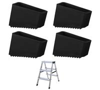 VZU 4piedino in gomma, 50 x 25 mm, tappi di protezione per scale, piedini antiscivolo, scaletta universale, copertura per i lavoratori domestici