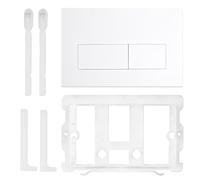 VZU Piastra per WC compatibile con Geberit Sigma UP300/320, 246 x 164 mm, doppio risciacquo, con leva di comando e telaio, ricambio per 115.770.11.5, dorata