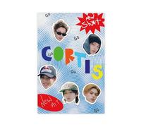 VZURF Poster su tela con Cortis Korean Boy Band Kpop JAMES&JUHOON&MARTIN&SEONGHYEON&KEONHO per camera da letto, decorazione per ufficio, camera da letto, regalo, 30 x 45 cm