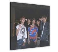 VZURF Poster su tela con Cortis Korean Boy Band Kpop JAMES&JUHOON&MARTIN&SEONGHYEON&KEONHO per camera da letto, decorazione per ufficio, camera da letto, regalo, 70 x 70 cm