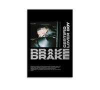 VZUTPSZL Poster decorativo da parete su tela, certificato Drake, con scritta "Lover Boy", stampa moderna, per camera da letto, 40 x 60 cm