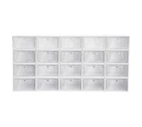 VZXATYOP 20 Scatole Trasparenti Impilabili For Riporre Le Scarpe Organizer For Scarpe Ad Incastro For Camera Da Letto Ingresso Studio E Stanza Dei Giocattoli
