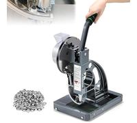 VZXATYOP Kit di Macchine Utensili con Occhiello Semiautomatico da 10/12 Mm Kit di Attrezzi for Punzonatura con 1000 Pezzi for Striscioni Bandiere in Pelle Scarpe Cinture(12MM)