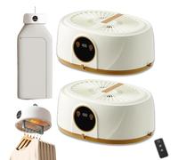 VZXATYOP Macchina Da Stiro Automatica For La Casa 2 In 1 Sistema Di Stiratura Piegatura Indumenti Con Vapore Verticale For Viaggi Appartamenti E Rapida Rimozione Delle Pieghe(Beige*2)