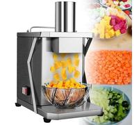 VZXATYOP Tagliaverdure Elettrico Macchina for Tagliare cubetti Frutta Acciaio Inossidabile taglierina for cubetti granulari Carote Patate cipolle Robot da Cucina for impieghi gravosi