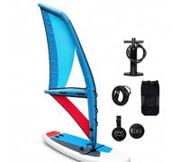 VZXATYOP Vela da Surf Gonfiabile Wing 2.2/3.2/4.2/5.2㎡ | Base girevole a 360°, 7 maniglie, pompa, borsa zaino, guinzaglio, for allenamento windsurf