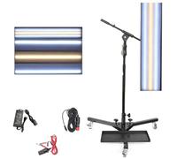 VzxCrue Automotive LED Stripe Linea Board Light Dent Reflector Lampada LED Livellamento Luce per La Riparazione Bump con Batteria Caso Auto Ammaccatura Removel Holder
