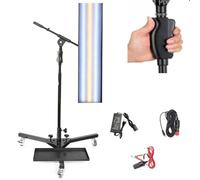 VzxCrue Lampada per Riparazione Ammaccature Auto, Lampada PDR con Supporto di Regolazione E Ruote per Il Controllo delle Ammaccature della Carrozzeria.