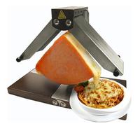 VzxCrue Scioglitore di Formaggio per Raclette, Macchina Elettrica Commerciale, 900 W, Angolo Regolabile in Acciaio Inossidabile, per Ristoranti Occidentali