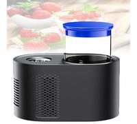 VzxCrue Yoghurt Maker Temp Control, Yoghurt Maker Elettrico, con Controllo di Tempo Regolabile Temp Fare Trilioni di Probiotici Vivi, Multi-Function Yogurt Machine per Uso Domestico,Black