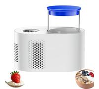 VzxCrue Yogurtiera con Vasetti, Yoghurt Maker Temp Control, Controllo del Tempo E della Temperatura Regolabili, con Trilioni di Probiotici Vivi,White