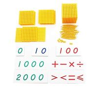 VZZCGJVT Calcolo delle Perline d'oro dei Bambini Montessori, Gioco della Banca decimale, Giocattoli matematici per l'educazione precoce,Iron Wire
