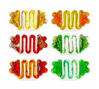 VZZCGJVT Giocattoli in Gel Morbido sensoriale Liquido - Set di 6 - Prodotti sensoriali Squishy per Bambini autistici con bisogni Speciali,Verde